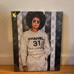 Chanel x Oliver Gal stretched canvas